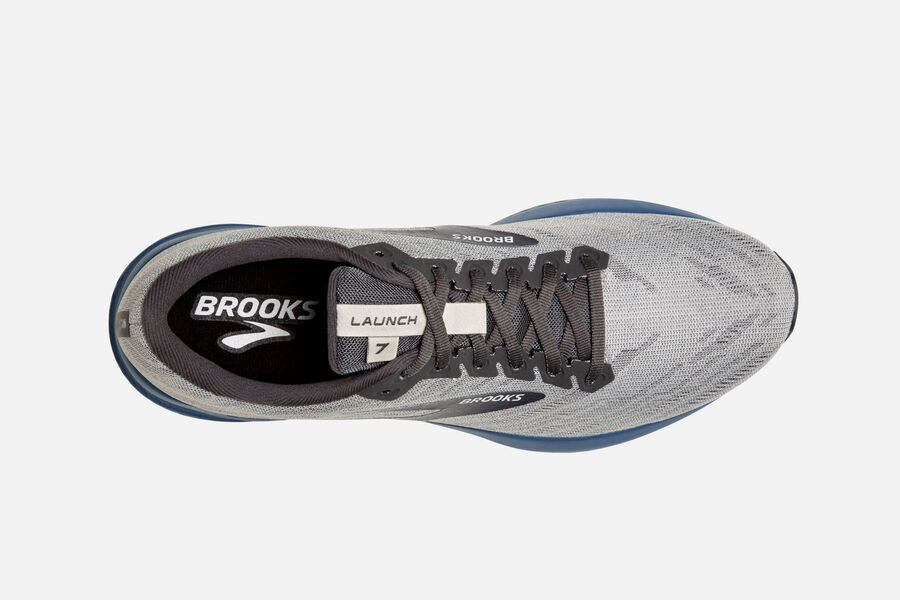 Brooks Running Shoes - Launch 7 Road Mens - Grey - DUT-370621